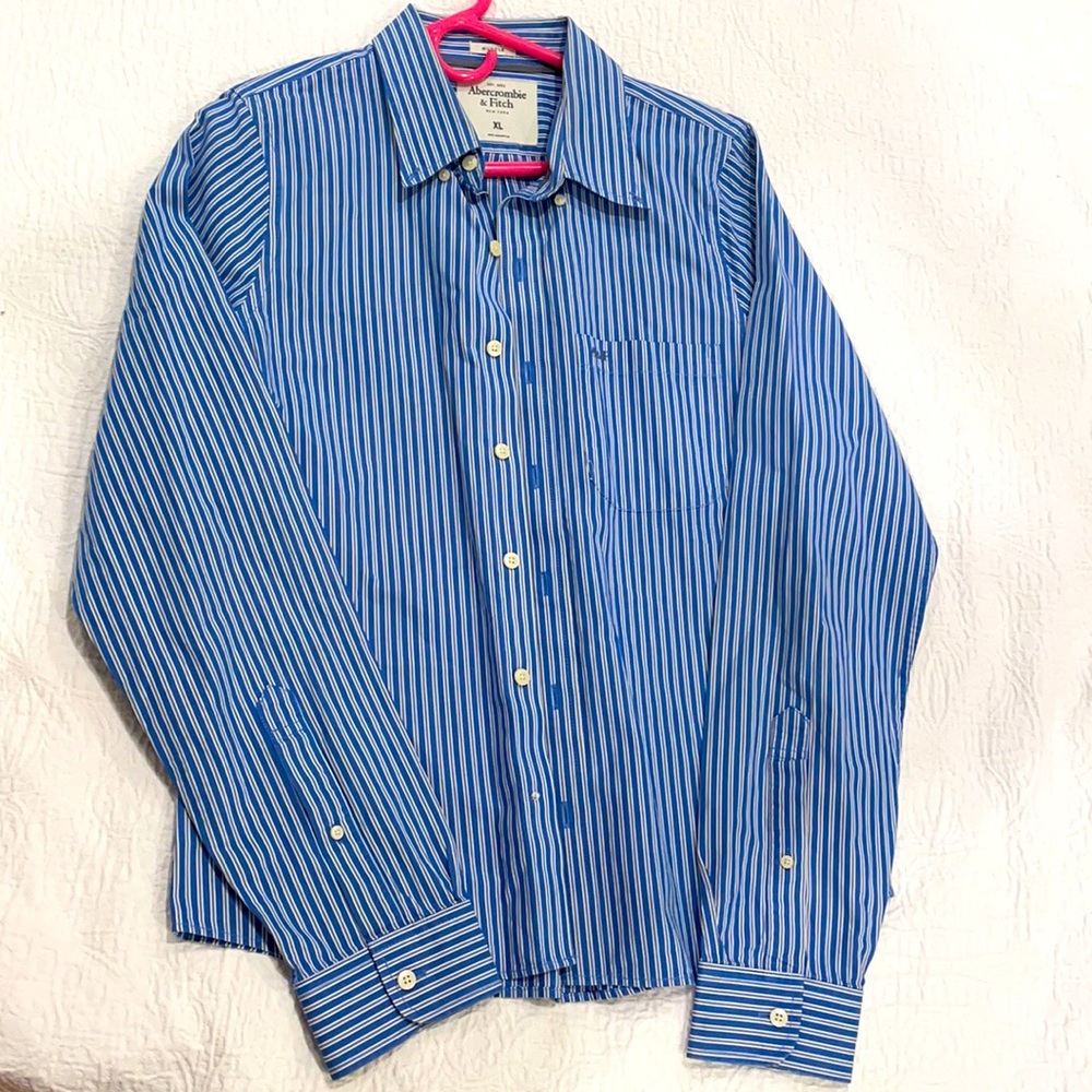 Abercrombie & Fitch Blue Stripped Shirt
